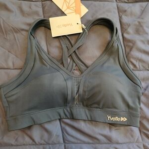 Yvette High Support Women's Blue Sports Bra